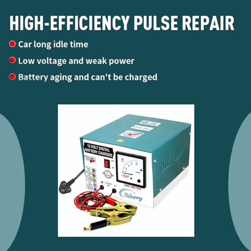 ELISBURRY Heavy Duty Volt Amp Battery Charger for Car & Bike - Auto Cut, Compatible with 4AH to 220AH Batteries, Perfect as a Reliable Car and Bike Battery Charger (8 AMP) - Image 5