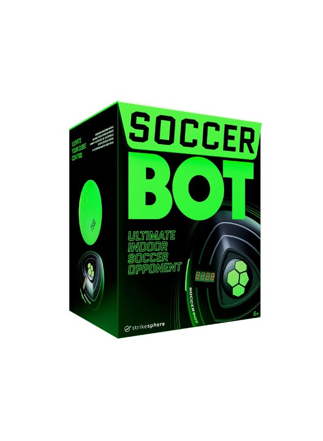 Strikesphere Soccer Bot Indoor Football Trainer – Smart Interactive Football Game for Kids (Black, One Size) - Image 1