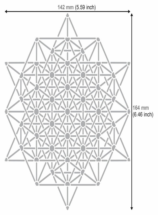 Aleks Melnyk No.488 Metal Stencils, Sacred Geometry Figures, Flower of Life Version, 64 Tetrahedron, Seed of Life, 3 PCS, Template for Wood Burning, Engraving - Image 5