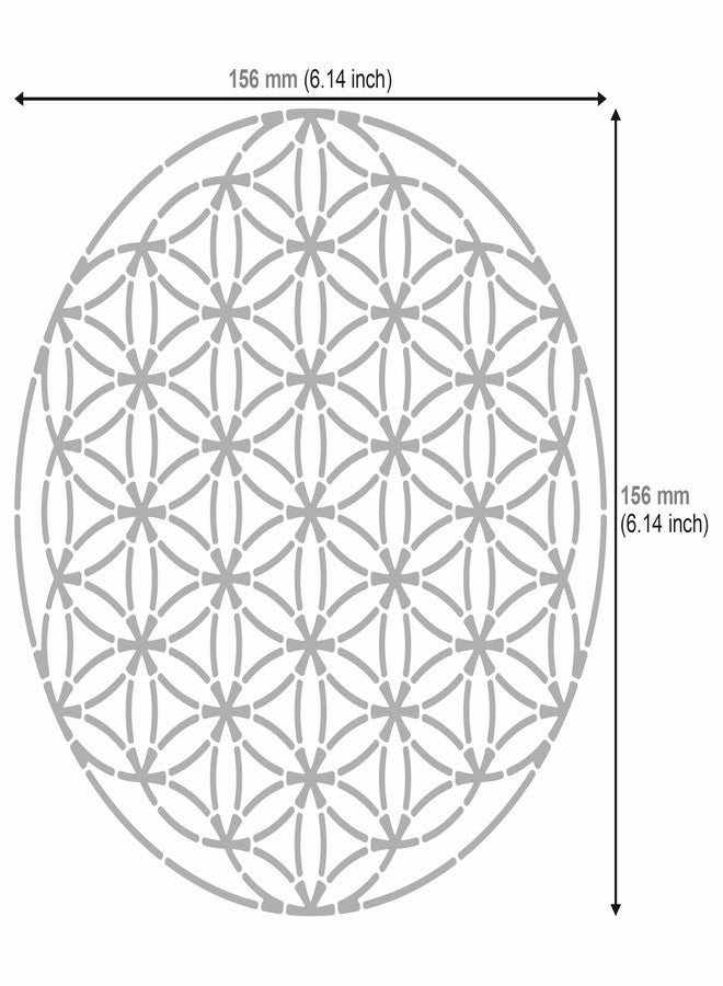 Aleks Melnyk No.488 Metal Stencils, Sacred Geometry Figures, Flower of Life Version, 64 Tetrahedron, Seed of Life, 3 PCS, Template for Wood Burning, Engraving - Image 3
