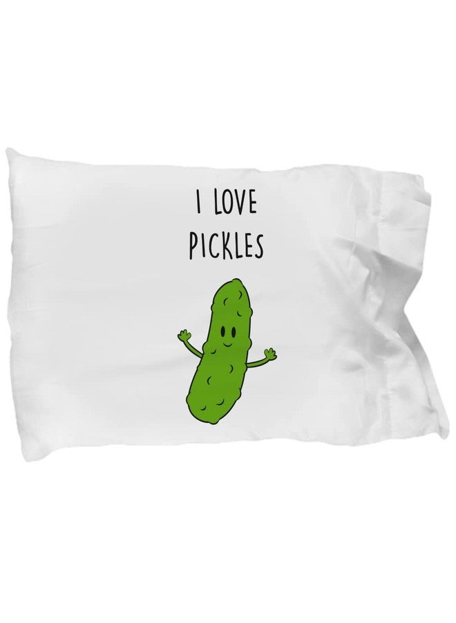 SpreadPassion I Love Pickles Pillowcase - Pickles Gifts - Image 1