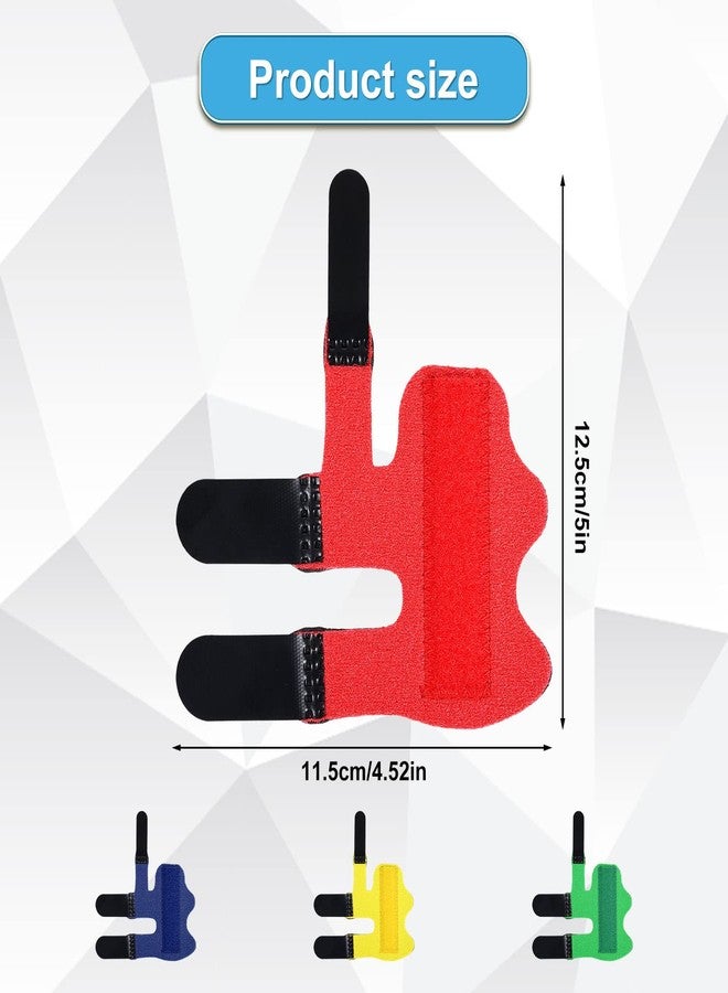 AIEX 4pcs Finger Splints, Soft Fabric Upgraded Splints Finger Brace for Arthritis Broken Finger Protection Pain Relief Broken Fingers Straightening (4 Colors) - Image 2