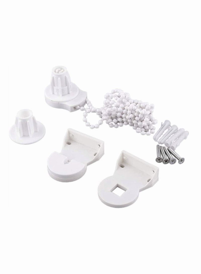 SYOSI Roller Blind Fittings 25MM Brackets Plastic Replacement Repair Kit Curtain Accessories with Beaded Chain Screws for Windows - Image 4