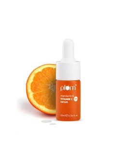 Plum 15% Vitamin C Face Serum For Glowing Skin | Reduces Dark Spots | For Dull Skin | With Mandarin | Beginner Friendly For All Skin Types | 100% Vegan | 10 Ml  - Image 1