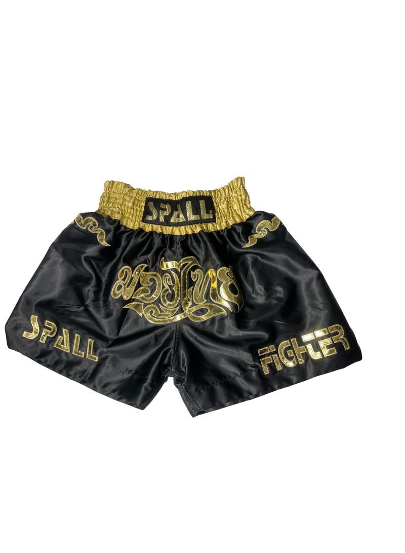 سبال شورت ملاكمة للرجال، شورت موي تاي للكيك بوكسينج والمصارعة والمصارعة القتالية والتدريب المتقاطع وتدريب فنون القتال وملابس رياضية - Image 1