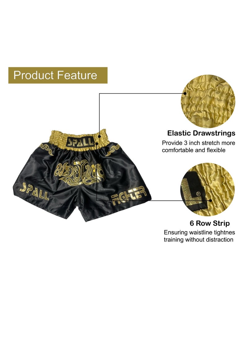 سبال شورت ملاكمة للرجال، شورت موي تاي للكيك بوكسينج والمصارعة والمصارعة القتالية والتدريب المتقاطع وتدريب فنون القتال وملابس رياضية - Image 2