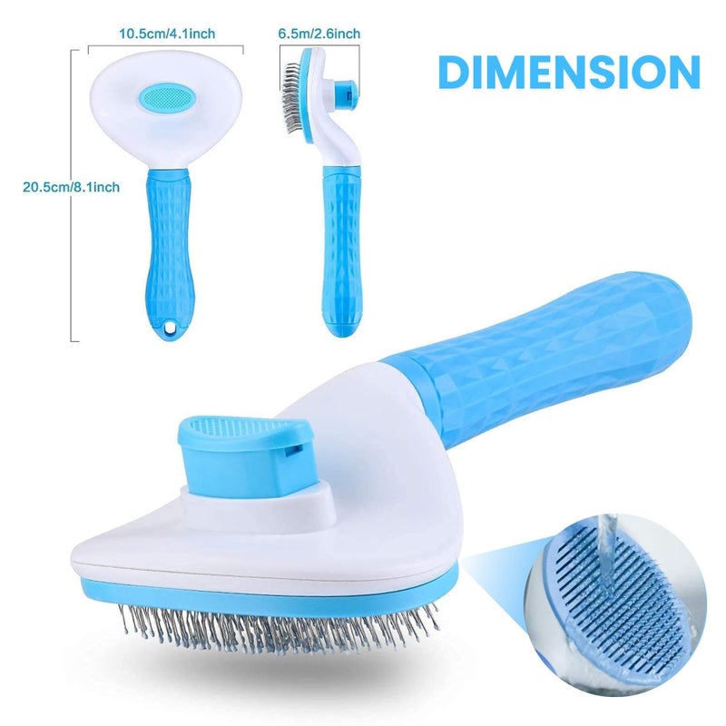 Buraq 2 in 1 Slicker Brush & Nail Clipper with Filer Pet Grooming Kit | Removes Tools Mats Tangled Hair | Claw & Nails Clippers | Accessories for Cats & Dogs (Nail Clipper + Oval Slicker) - Image 5