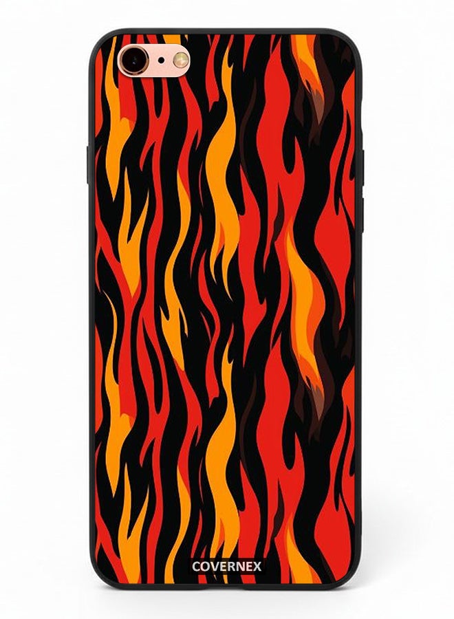 Covernex Apple iPhone 6s Plus Protective Case Cover Printed Featuring Stylized Flame Pattern - Image 2