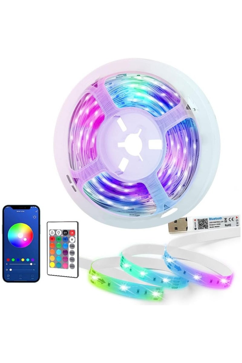 HAVEN LED Strip Lights 5M, Bluetooth, Color Changing, RGB, Waterproof, Smart Light Strip with App, Remote, Music Sync for Home, Bedroom, TV, Kitchen, Party, Christmas, Outdoor Decor - Image 1