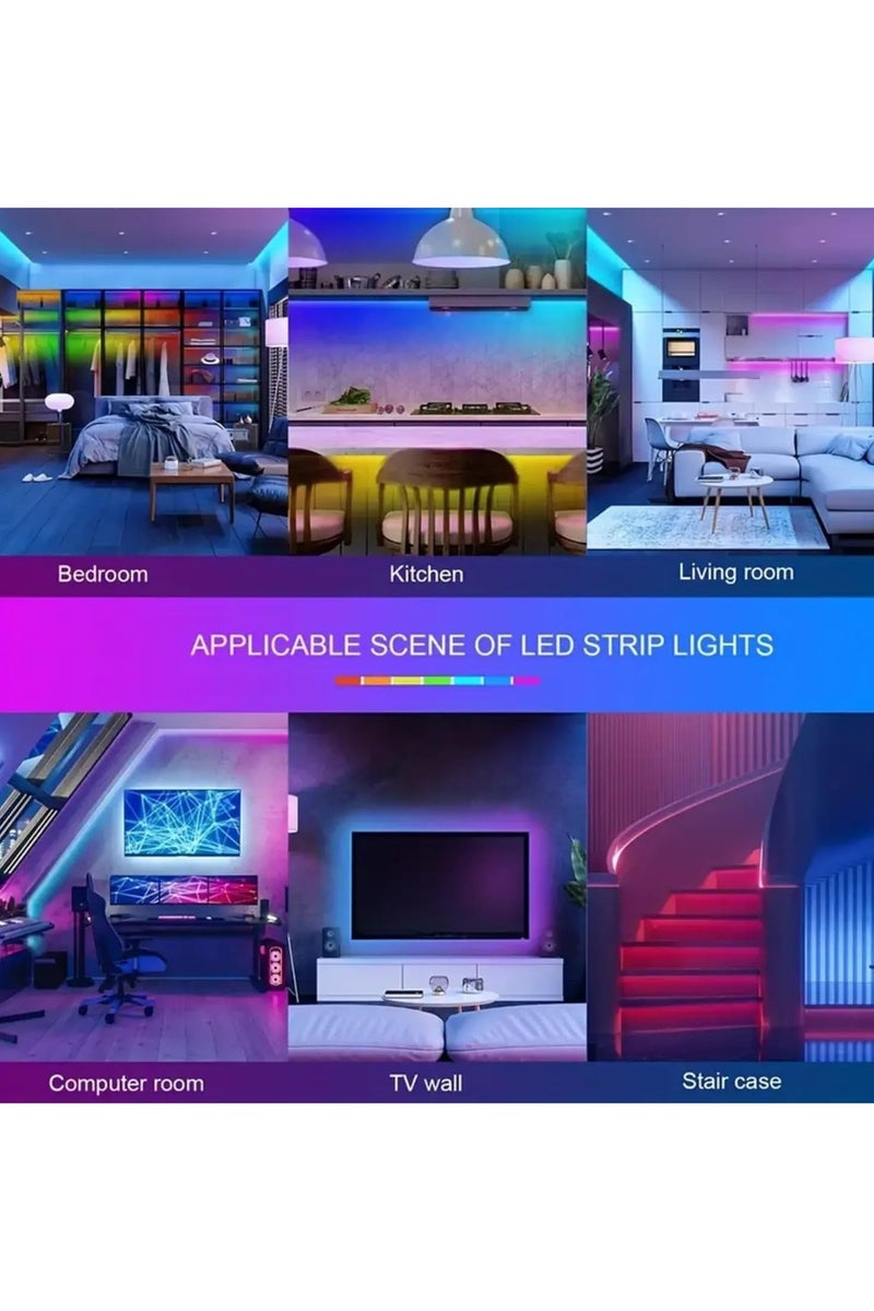 HAVEN LED Strip Lights 5M, Bluetooth, Color Changing, RGB, Waterproof, Smart Light Strip with App, Remote, Music Sync for Home, Bedroom, TV, Kitchen, Party, Christmas, Outdoor Decor - Image 3