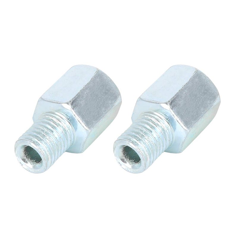 F FIERCE CYCLE 2pcs 10mm Positive to 10mm Reverse Motorcycle Rearview Mirror Adapter Bolt Screw