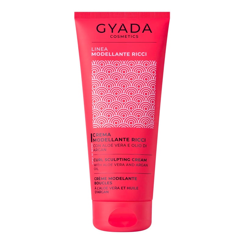 GYADA COSMETICS كريم تحديد التجاعيد من GYADA - منتج تصفيف يترك على الشعر المجعد والمموج مع تحكم في التجعد وزيت الأرجان المغربي - تركيبة نباتية وخضراء - خالية من القسوة - 6.76 fl oz - Image 1