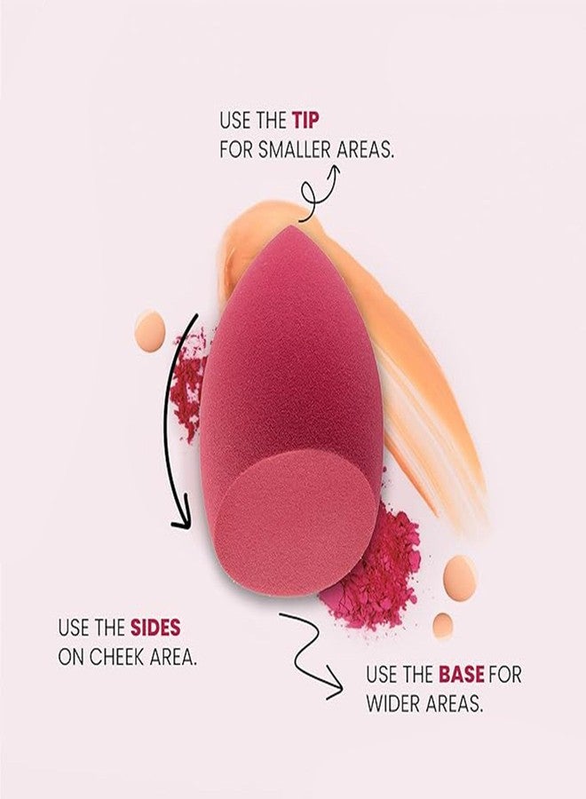 pop colours إسفنجة مزج مكياج احترافية بألوان زاهية | أداة تطبيق تجميل متعددة الأسطح | إسفنجة خالية من اللاتكس مناسبة للبشرة الحساسة | خامة فاخرة | ألوان متعددة | (قطعتان) - Image 4