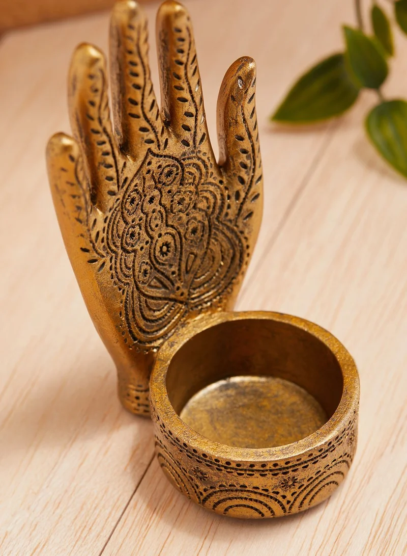 نوار اديت شمعدان مزين بشكل يد