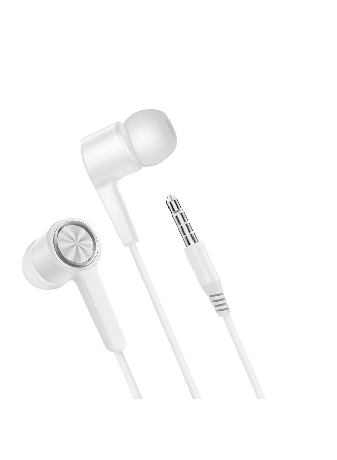 فونينج سماعة فونينج FONENG- t57  - سلكية – صوت احترافي عالي الدقة مع باس عميق – منفذ 3.5mm قياسي – تصميم مريح للأذن وجودة صوت نقية - لون ابيض - Image 1