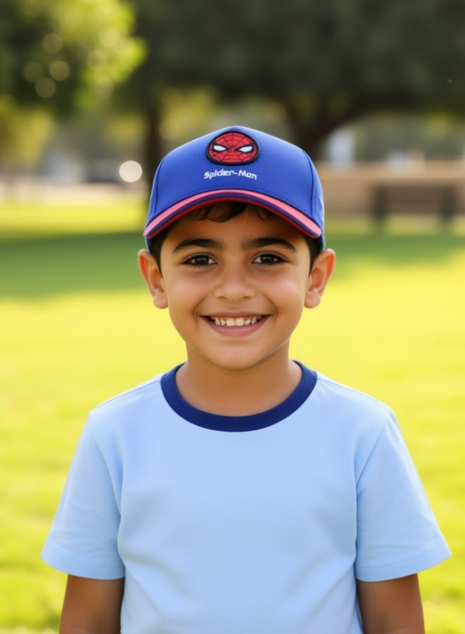 SPIDERMAN Kids Spiderman Cartoon Sun Hat Adjustable Breathable Cotton Outdoor Sun Protection Hat For Boys Girls UV Protection Wide Brim Lightweight Summer Beach Camping Hiking Playground Daily Wear Fashion Superhero Headwear - Image 3