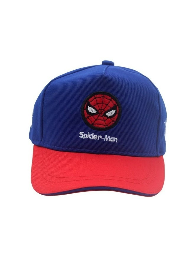 SPIDERMAN Kids Spiderman Cartoon Sun Hat Adjustable Breathable Cotton Outdoor Sun Protection Hat For Boys Girls UV Protection Wide Brim Lightweight Summer Beach Camping Hiking Playground Daily Wear Fashion Superhero Headwear - Image 1