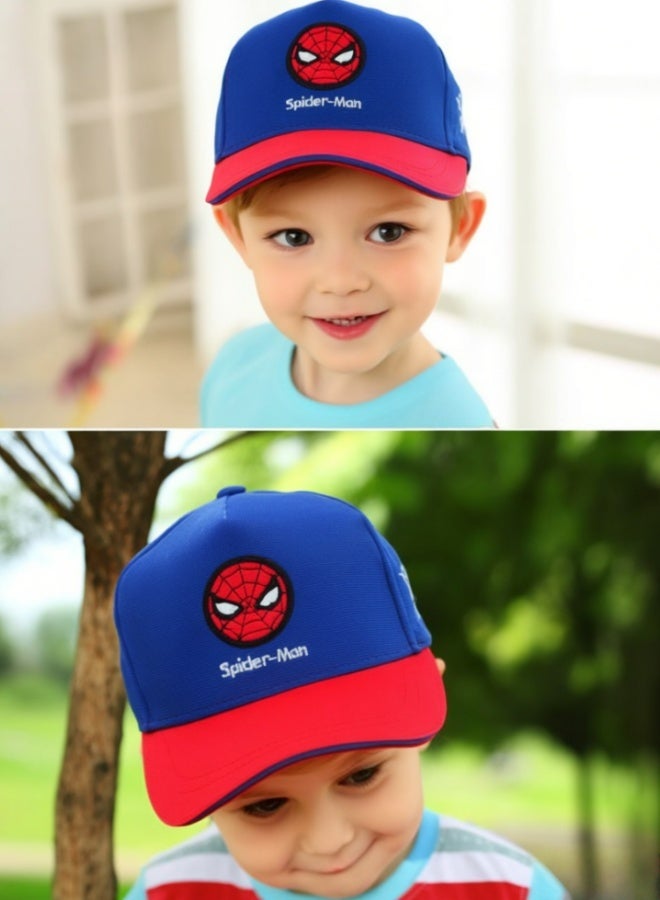 SPIDERMAN Kids Spiderman Cartoon Sun Hat Adjustable Breathable Cotton Outdoor Sun Protection Hat For Boys Girls UV Protection Wide Brim Lightweight Summer Beach Camping Hiking Playground Daily Wear Fashion Superhero Headwear - Image 4