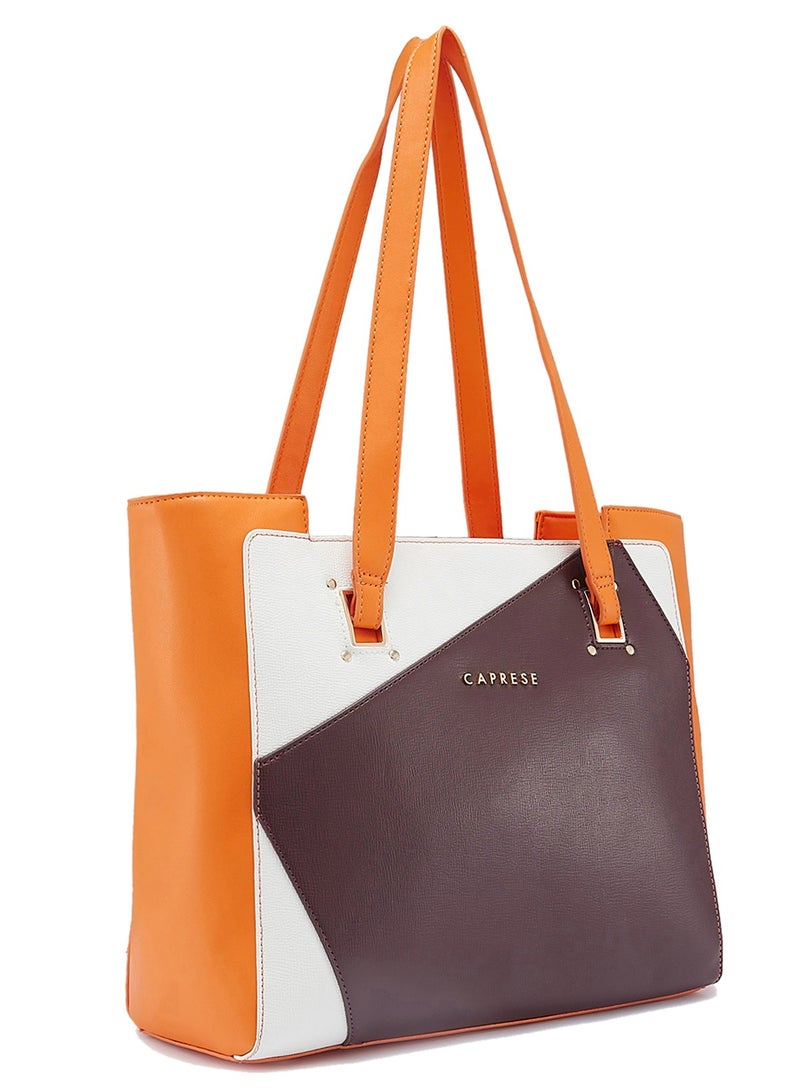 كابريس كابريزي حقيبة يد كبيرة من الجلد الصناعي باللون البني من - Image 3