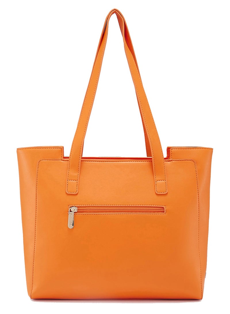 كابريس كابريزي حقيبة يد كبيرة من الجلد الصناعي باللون البني من - Image 2