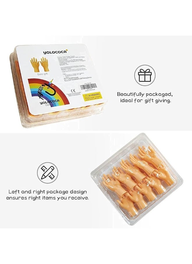 Yolococa - Yolococa Tiny Hands Finger Little Finger Puppets Mini Finger Hands Miniature Small Hands Tiktok 10 Pieces - Image 1
