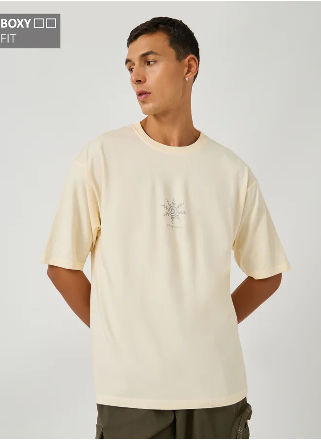Styli Styli Sun Printed Boxy Cotton T Shirt