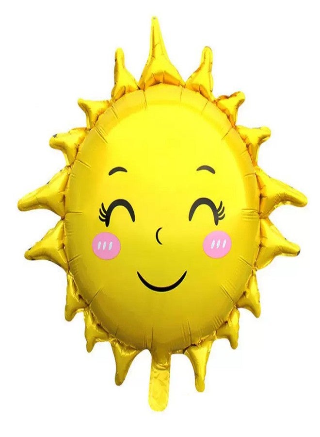 OHLIGEI 5PCS 30Inch Sun Foil Balloons Sun Mylar Balloons for Boys Girls Summer Themed Party Birthday Decorations - Image 3