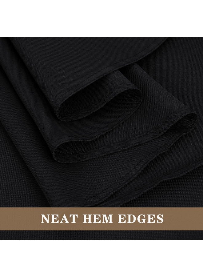 Fitable Black Rectangle Tablecloths for 6 Foot Tables, 6 Pack - 70 x 108 Inches - Stain Resistant and Washable Table Clothes, Polyester Fabric Table Covers for Wedding, Party, Banquet, Buffect - Image 4