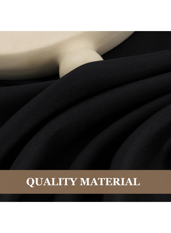 Fitable Black Rectangle Tablecloths for 6 Foot Tables, 6 Pack - 70 x 108 Inches - Stain Resistant and Washable Table Clothes, Polyester Fabric Table Covers for Wedding, Party, Banquet, Buffect - Image 3