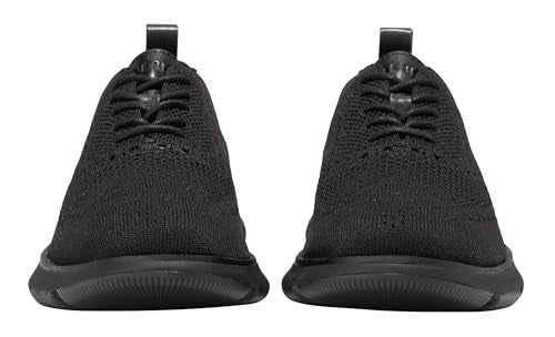 Cole Haan 4.Zerogrand Stitchlite Men's Oxford Shoes, Lightweight Breathable Knit, Modern Casual Style, Lace-Up Design, Black Knit/Black - 10 - Image 3