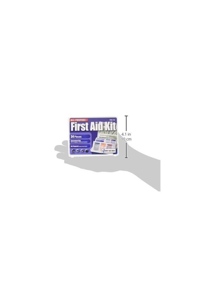 First Aid Only طقم الإسعافات الأولية الشامل 112 من فيرست أيد أونلي مع 34 قطعة أساسية - Image 3