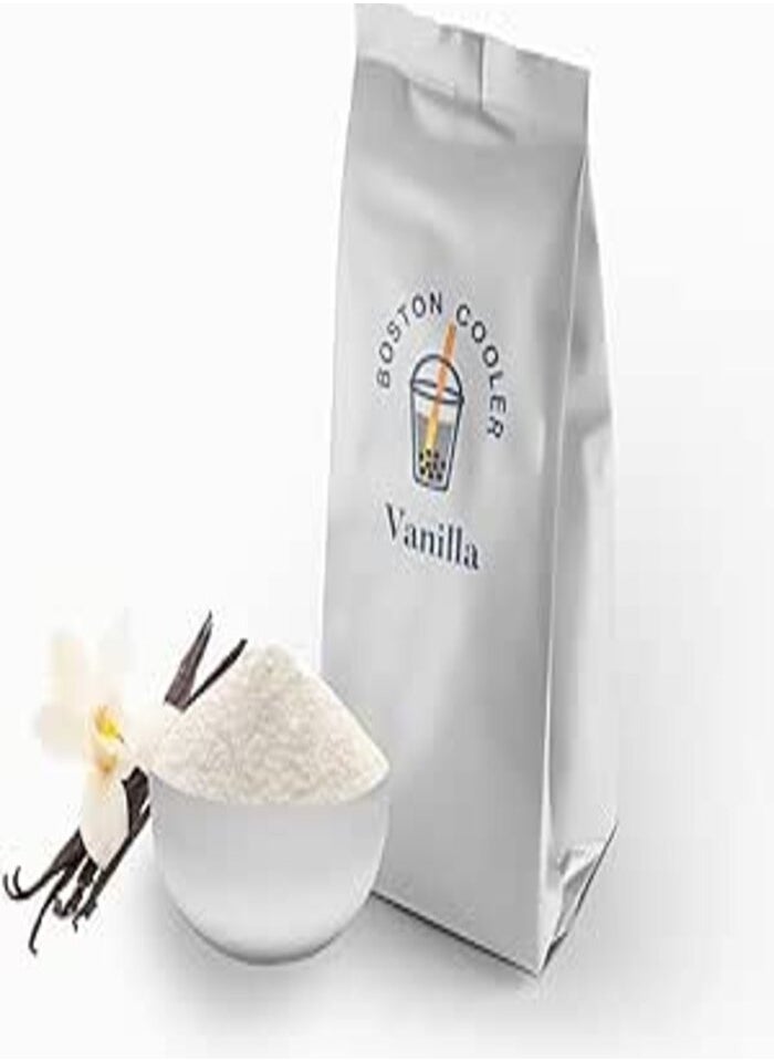 BOSTON COOLERS - Vanilla Flavored Powder Original Boston Coolers 1kg For Bubble Tea, Milk Tea, Fruit Tea, Boba Tea and Smoothies - Image 1
