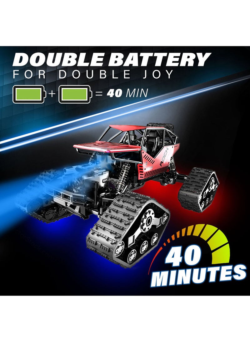 KIDWALA Remote Control Monster Truck Rechargeable Battery Red 1:16 2.4G Toys for Boys 6-10 years old - Image 2