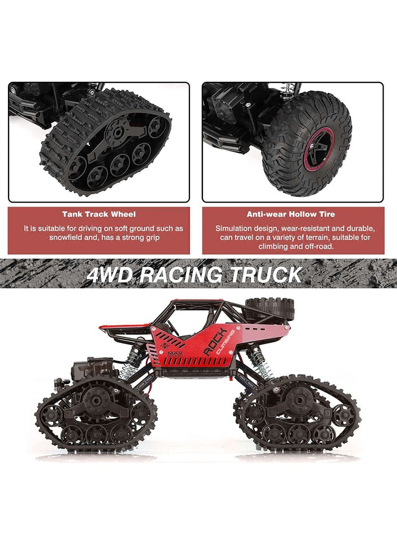 KIDWALA Remote Control Monster Truck Rechargeable Battery Red 1:16 2.4G Toys for Boys 6-10 years old - Image 4