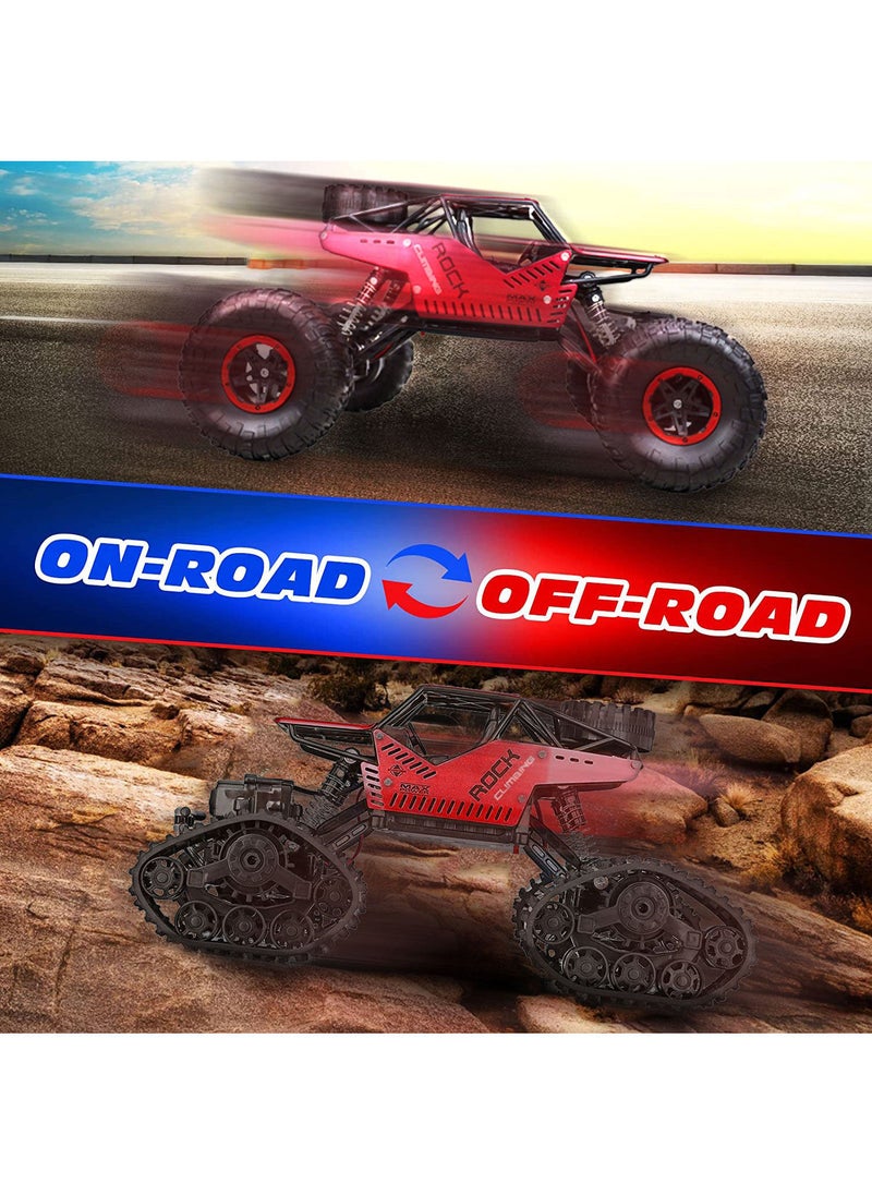 KIDWALA Remote Control Monster Truck Rechargeable Battery Red 1:16 2.4G Toys for Boys 6-10 years old - Image 3