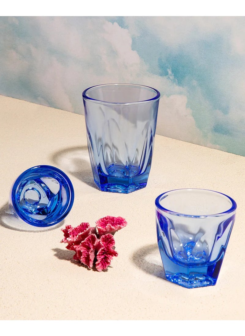 notNeutral - Vero Cortado Glass/Coffee Cup, Ocean - 4.25 oz, Set of 2 - Image 1