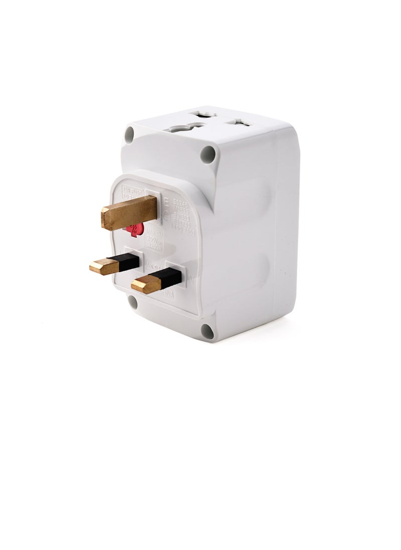 AK KEMCO - Kemco 3 Way Universal Multi Adaptor Wall Mount Multi Plug Multi Socket AK-946 - Image 1