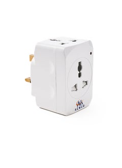 Kemco 3 Way Universal Multi Adaptor Wall Mount Multi Plug Multi Socket AK-946