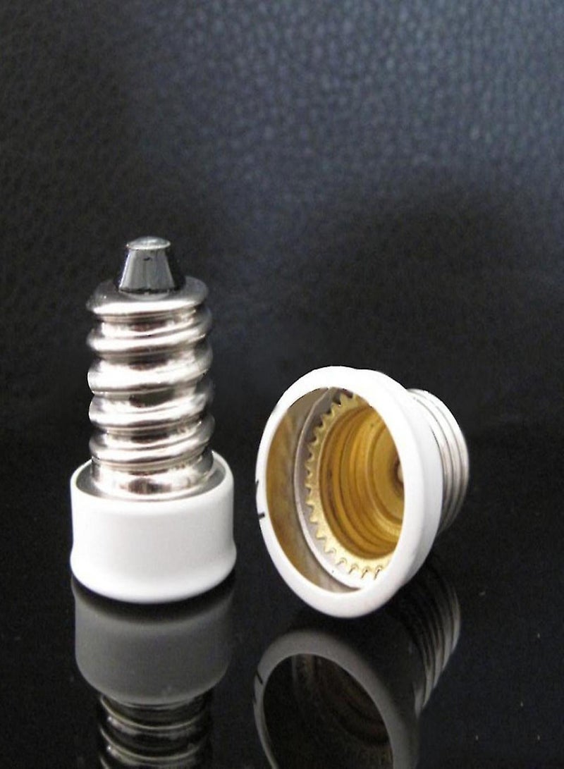 2pcs E14 To E12 Adapter Converter Lamp Holder Base Socket For E14 Led Light Bulb - Image 3