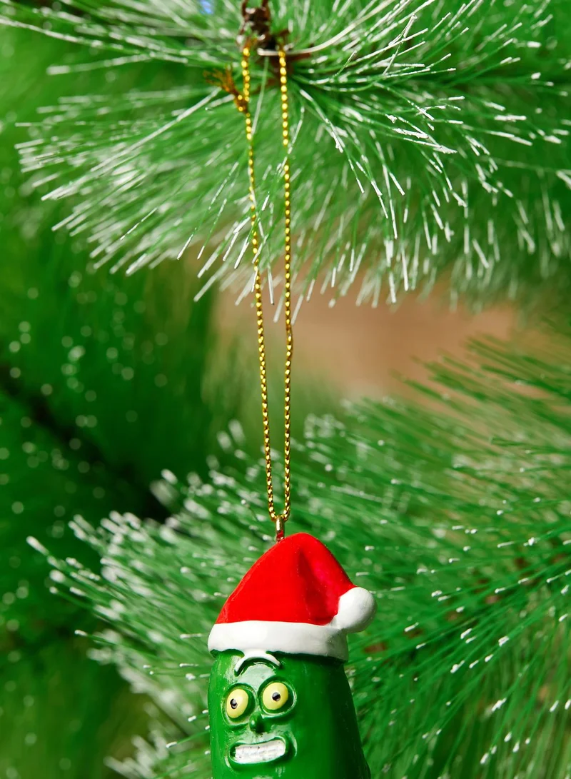 Typo Rick & Morty Pickle Rick Christmas Ornament