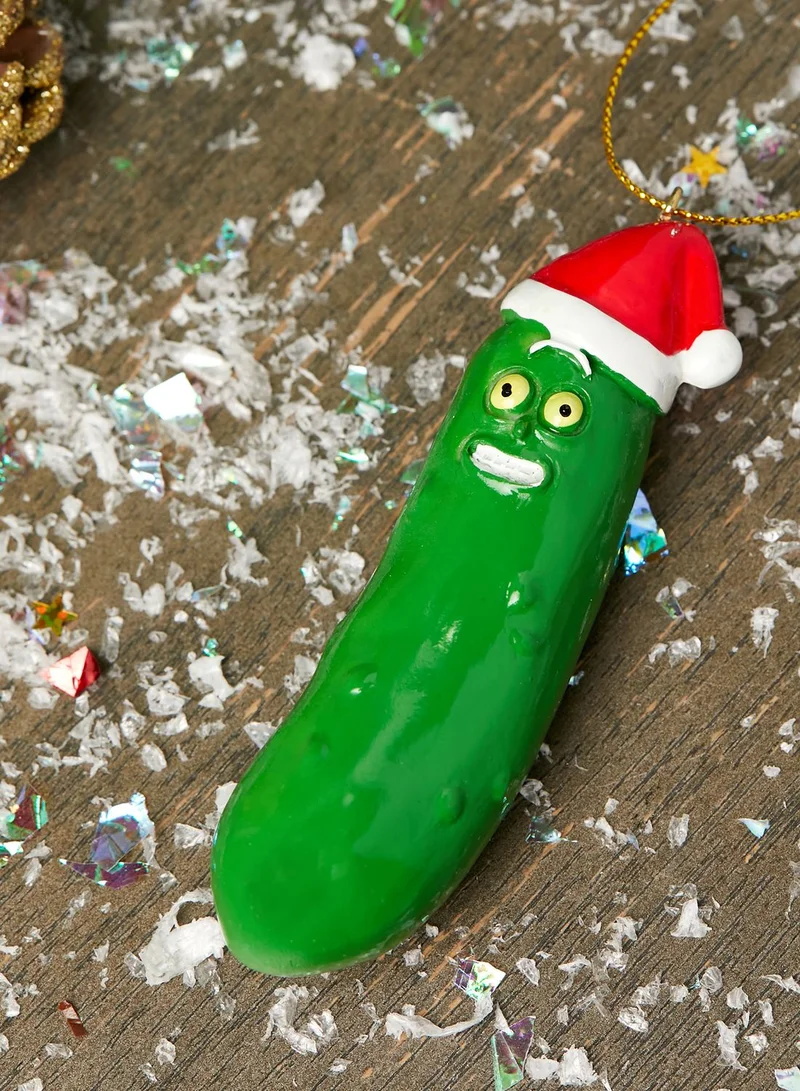 Typo Rick & Morty Pickle Rick Christmas Ornament