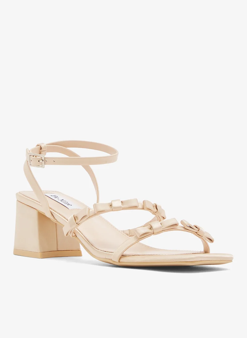 BE MINE Block Heel Sandals