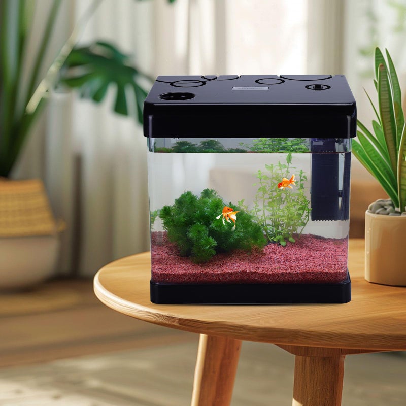 Pronetcus Betta Fish Tank,5 Gallon Glass Aquarium Starter Kit, Small Fish Tank with Filter and Light. - Image 2
