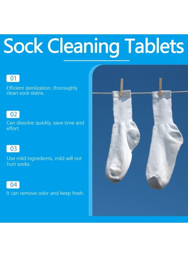 Sock Cleaning Effervescent Tablets, Gently Clean Stubborn Stains, Clean and Fragrant 5g*10pcs - Image 2