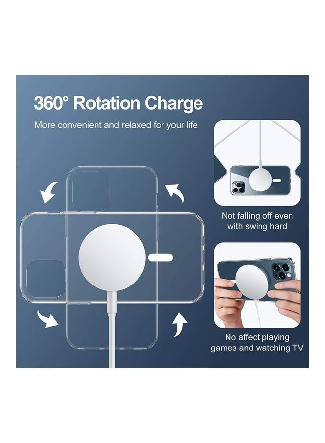 غطاء حماية خلفي لهاتف آيفون 12/12 برو شفاف - Image 2