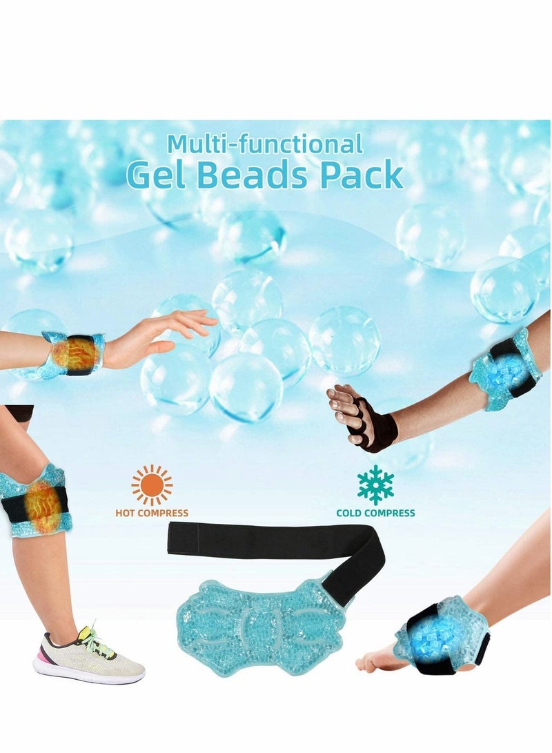 Excefore Ice Packs for Injuries Reusable, Ankle/sport Foot Therapy Wrap, Hot Cold Gel Pack with Adjustable Brace Sprained Ankles, Plantar Fasciitis, and Swelling Feet, Microwaveable, Freezable - Image 4