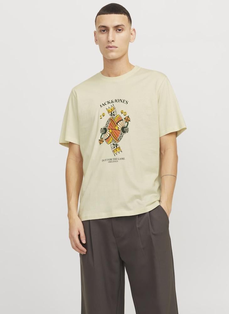JACK & JONES - Joranatomy Skull Print Crew Neck T-Shirt - Image 1