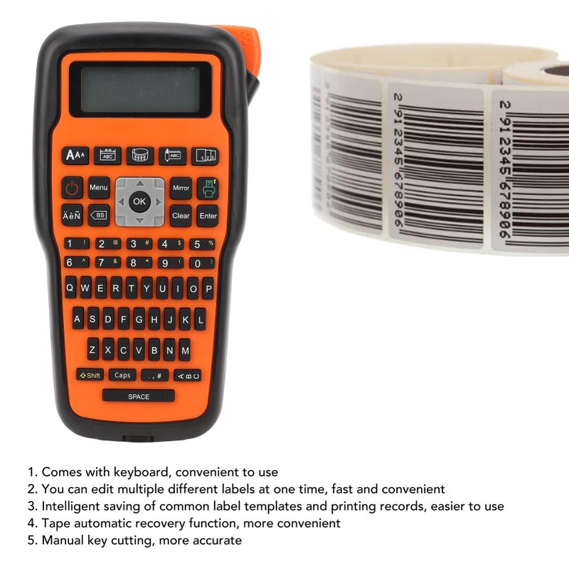 طابعة ملصقات النقل الحراري المدمجة خفيفة الوزن للملصقات الملفوفة ذات الطول الثابت - Image 5