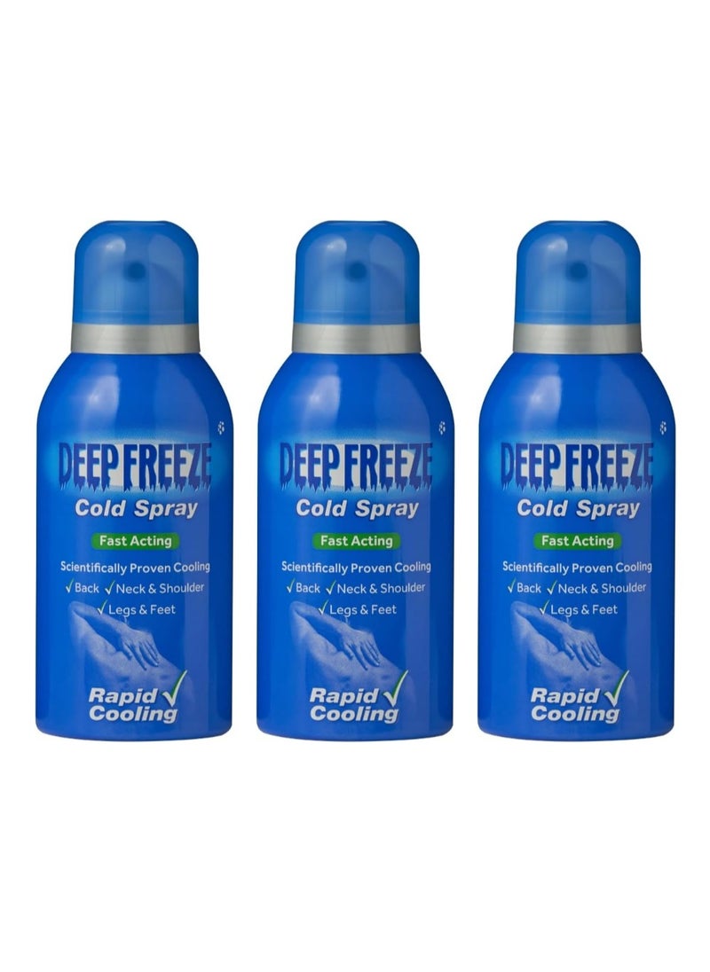 Deep Freeze Pain Relief Cold Spray 150Ml 3PCS 