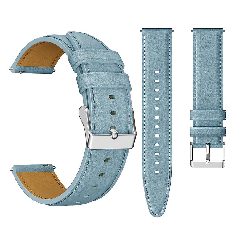 Bluejw High Quality Genuine Leather Watch Strap Replacement – Soft & Comfortable 20mm 22mm Watchband for Smart Watches and Traditional Timepieces - Image 2